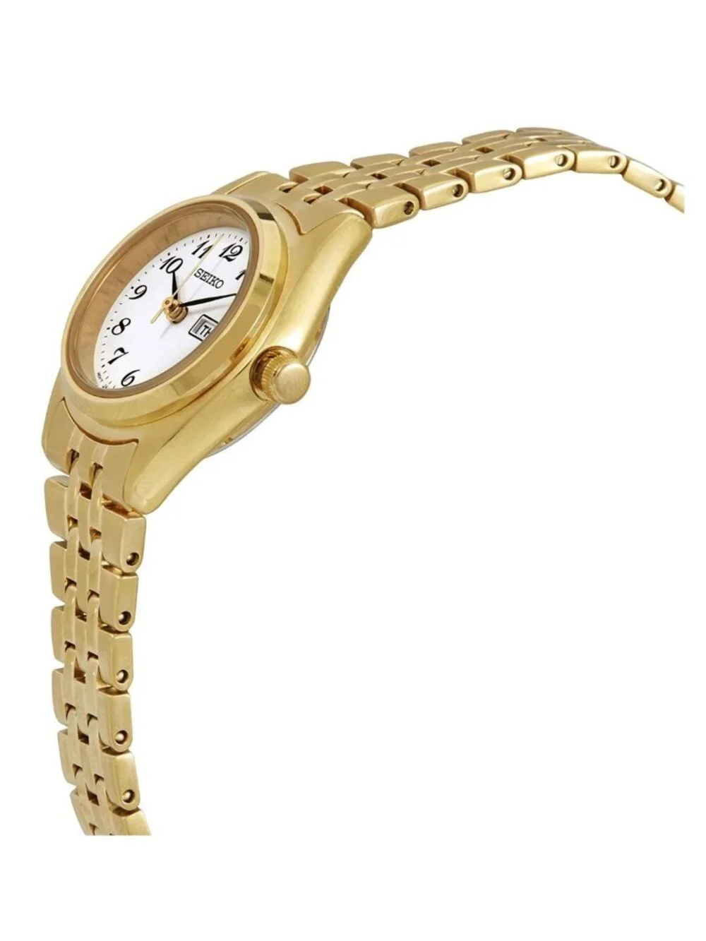 NWT Seiko Essential Quartz White Dial Ladies Watch
